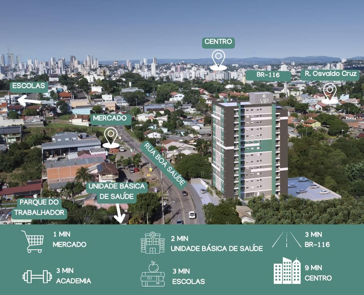 Apartamento à venda com 2 quartos - Primavera,Novo Hamburgo